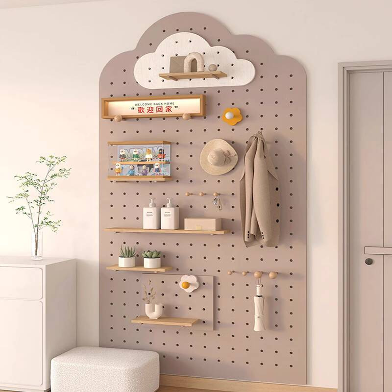 Cave Board Vertical Storage Rack Solid Wood Shaped Entrance Hall Wall ...