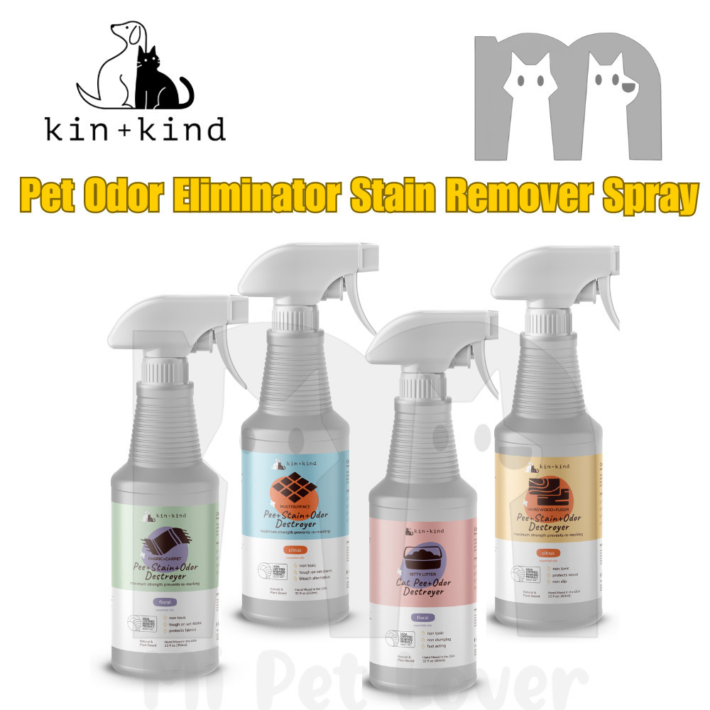 【Mi Pet Lover】Kin & Kind Pet Odor Eliminator Stain Remover 32oz Spray ...