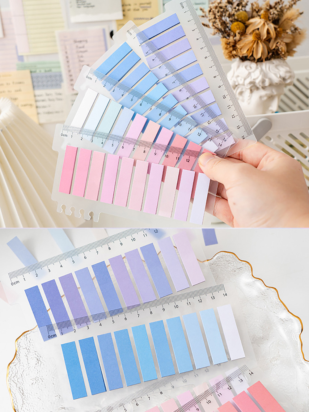 200 Sheets Colored Index Stickers Writable Markers Stickers with Loose ...