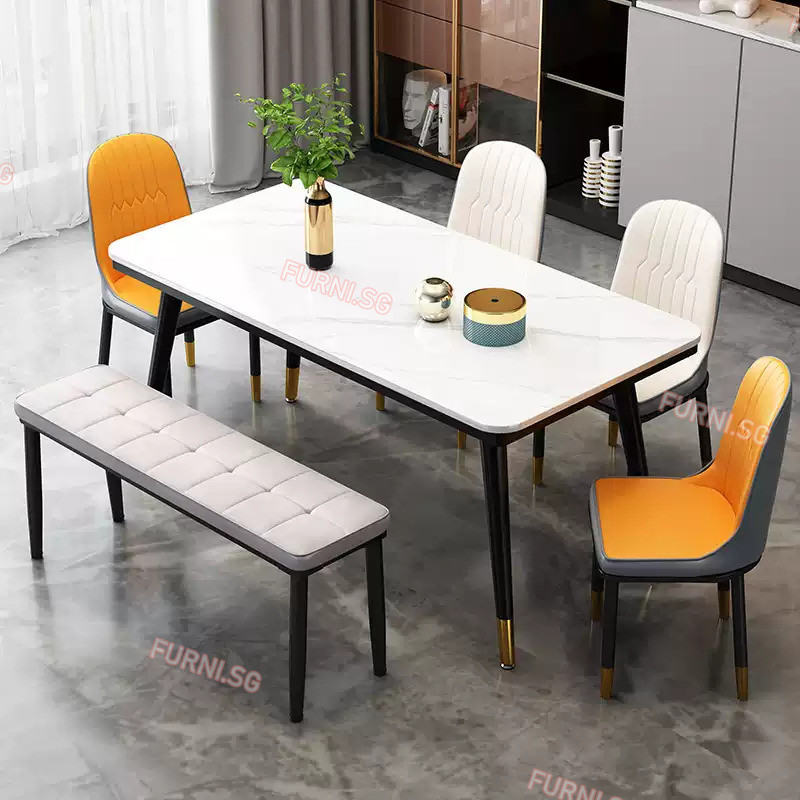 Long Bench Household Bench Dining Table Bench Iron Soft Bag Bench ...