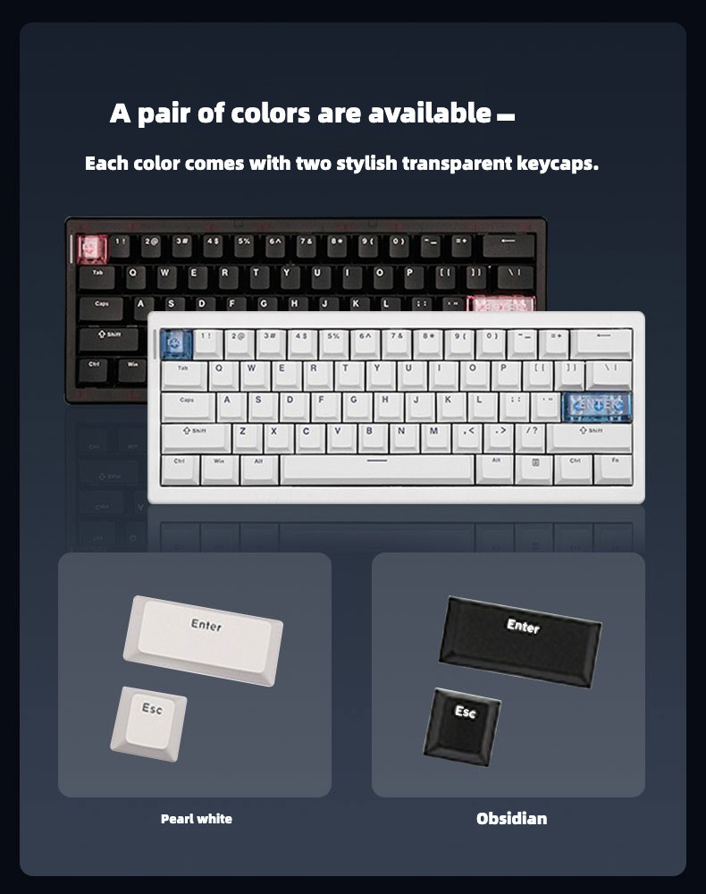 New Arrival!CIDOO QK61 V2 Three-mode Mechanical Keyboard VIA/QMK ...
