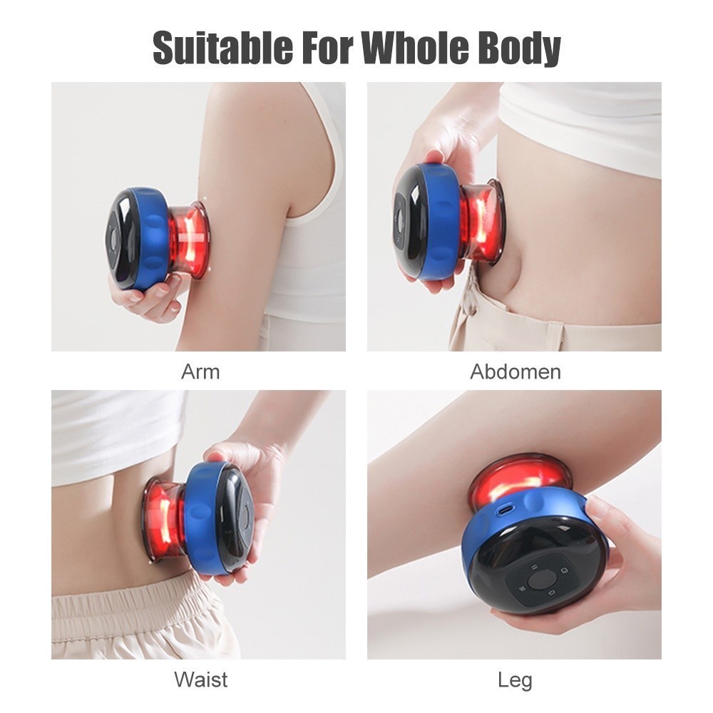 JBMBHC 6/12Modes Vacuum Massager Body Suction Cup Electric Cupping ...
