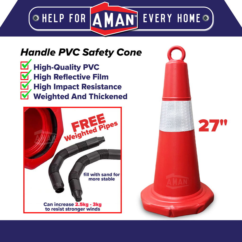 PVC Reflective Signal Warning Safety Cone Reflective Line Traffic Cone ...
