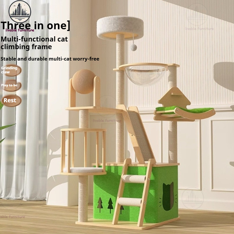 ss BBH Climbing Frame Nest Integrated Space Module Rack Scratching Tree ...