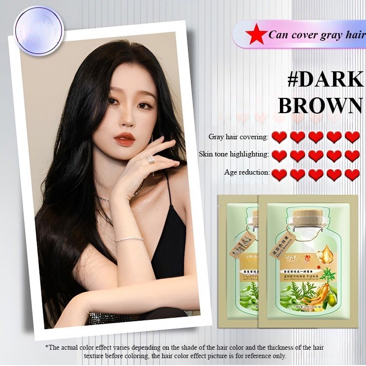 ️‍🔥Plant Extract Hair Coloring Cream Hair dye bagged bubble dye plant ...