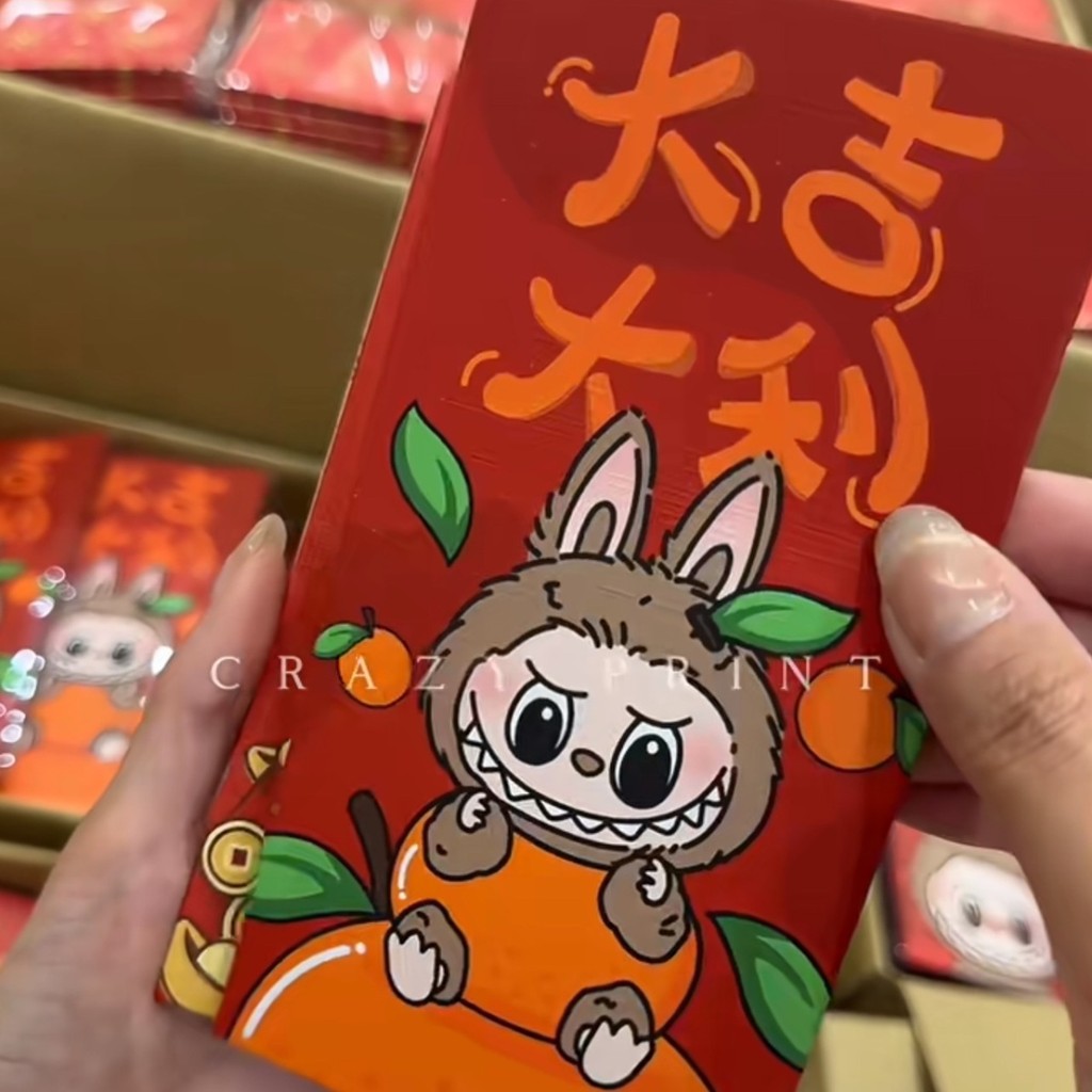 【24H Shipping】2025 Creative Labubu Red Packet CNY Cartoon Labubu Angpao ...