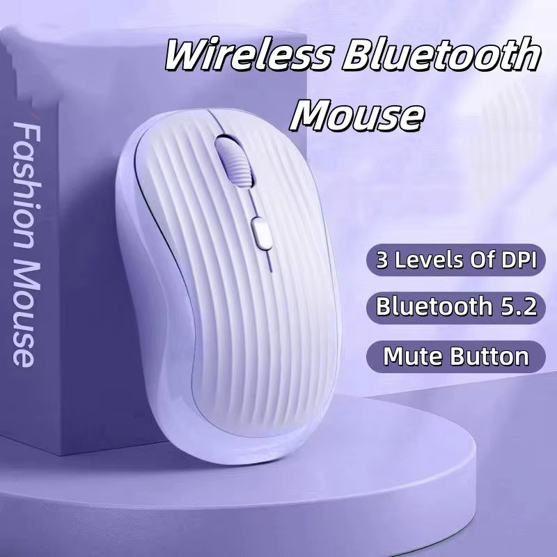 Multi-Device Wireless Bluetooth Mouse with 2.4GHz Dual Mode Mice USB ...