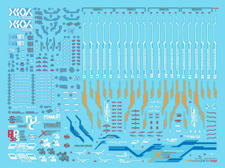 DELPI DECAL MG FREEDOM 2.0 Manual | Delpi Expansion| Normal | Holo ...