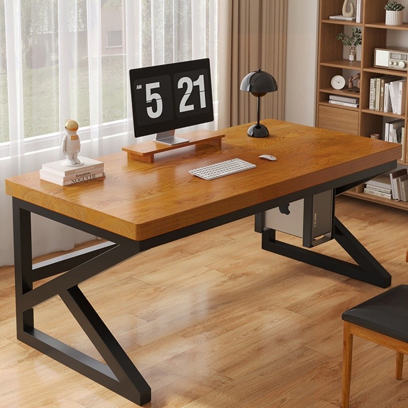 Solid Wood Computer Table Study Table Desktop Double Person Table Long