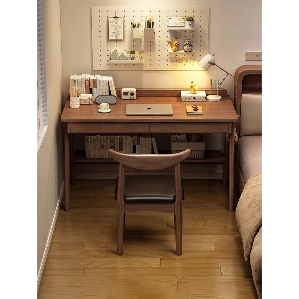 Alba Solid Wood Desk Student Desktop Computer Desk | Shopee Singapore