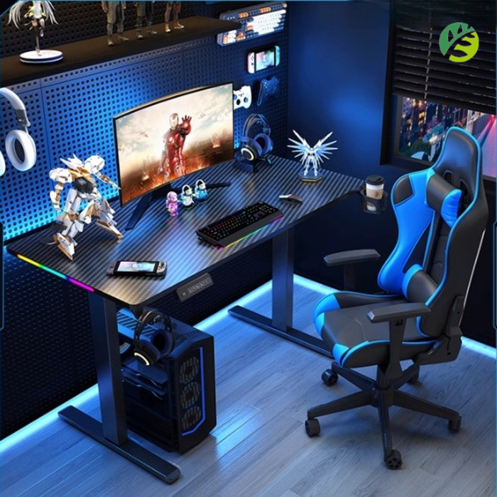 GT Computer Table Electric Lift E-sports Room Bedroom Table Gaming ...