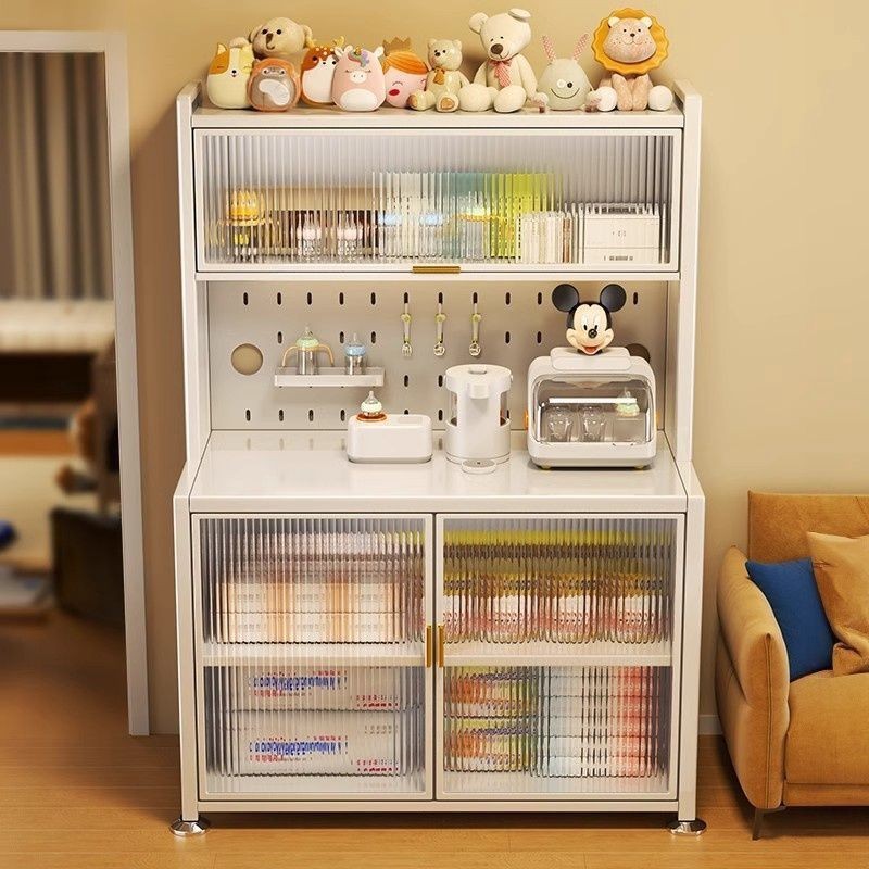 5 Tier Kitchen Cabinet Locker with Door Slim Cabinet Multi-Layer ...