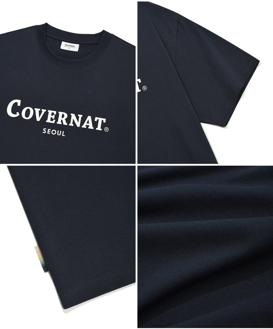 COVERNATのSeoul Logo T-Shirt 全4色 MUSINSA | COVERNAT Seoul Logo T-Shirt Black