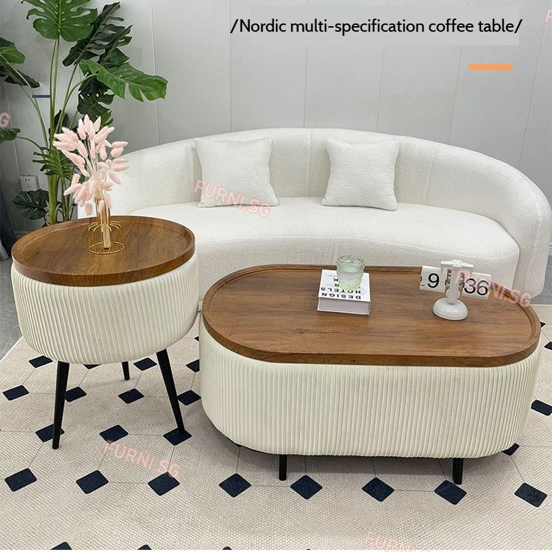 Coffee Table Sofa Side Table Corner Table Small Household Storage Soft ...