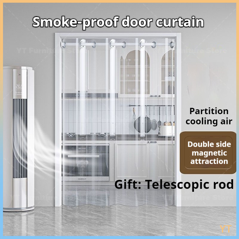 Air Conditioner Kitchen door Room divider Transparent door PVC Roman ...