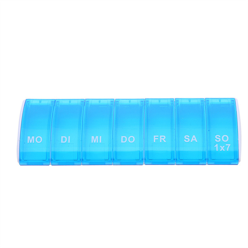 Pill Box 7 Days Weekly Pill Box Holder Tablet Storage Pill Supplement ...