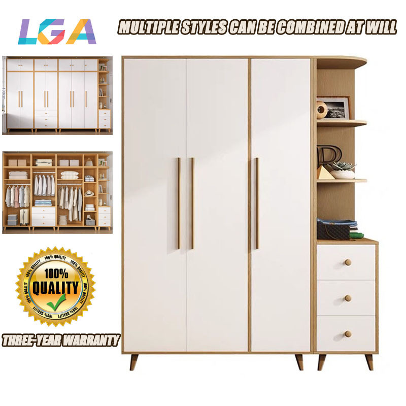 LGA Wardrobe Modern Simple Home Bedroom Small House Flat Door Storage ...