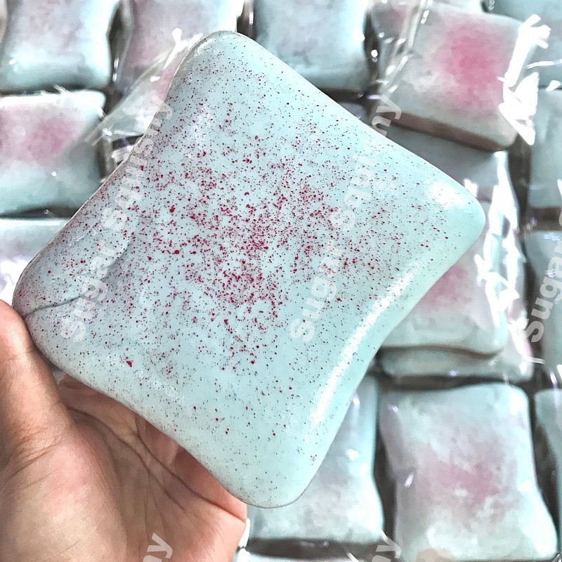 Sugar Squishy Mint Blue Sticky Toast Slow Rising Squishy | Shopee Singapore