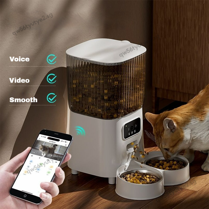Remote Control Smart Pet Feeder Timing Ration Automatic Cat Feeder ...