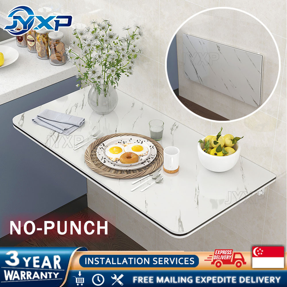 JYXP Table Desk Wall Mounted Folding Table Island Table Board Foldable ...