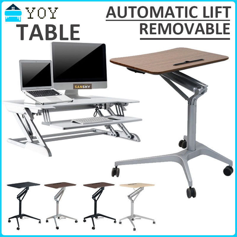 Computer Desk Office Desk Standing Pneumatic Automatic Lifting Table ...
