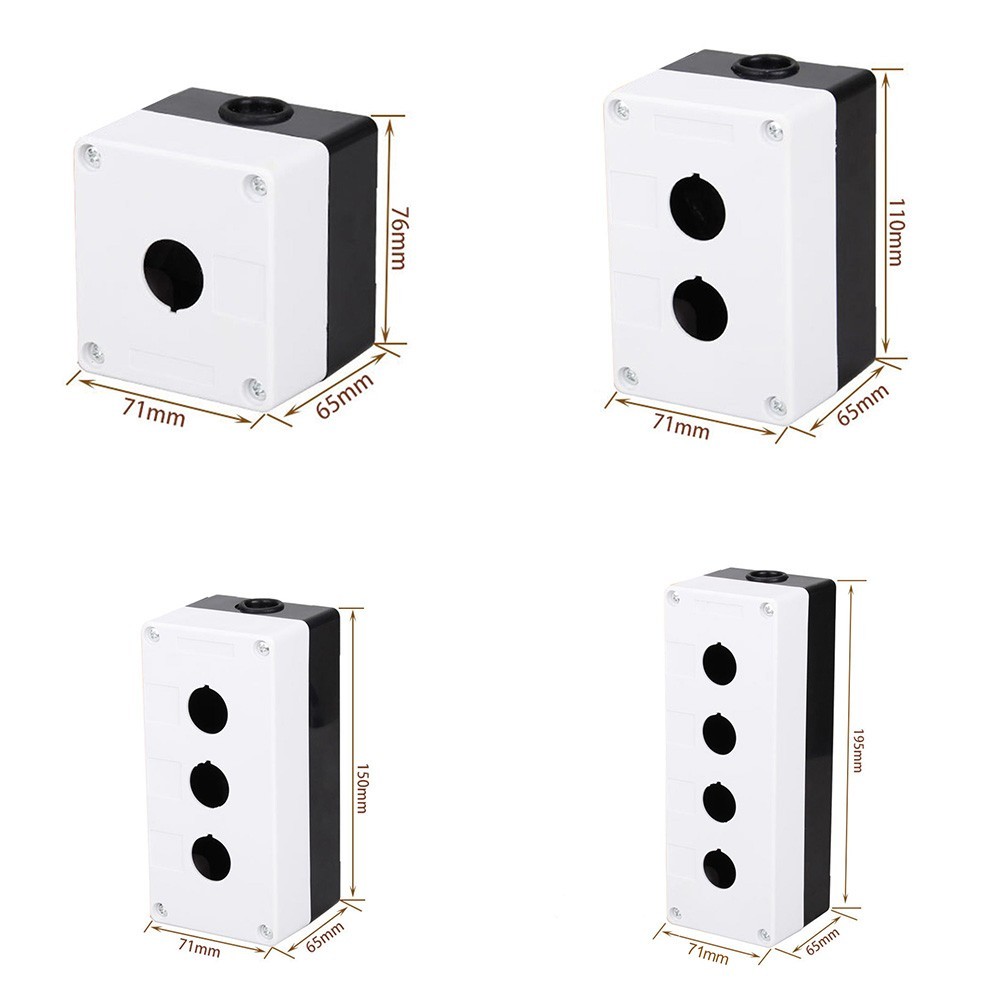 22mm Hole Stop push button switch box waterproof Plastic Control box ...
