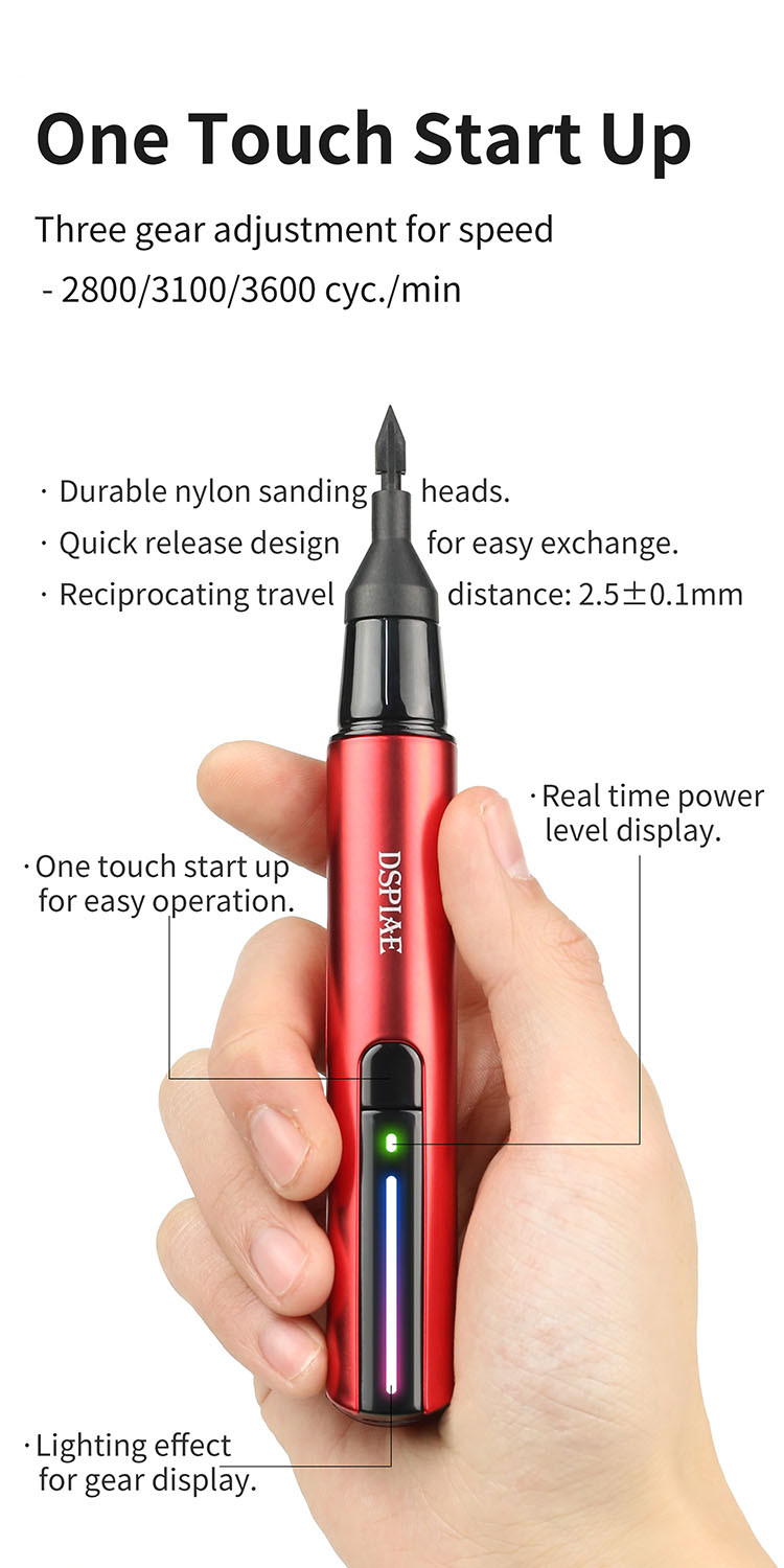 Wireless Electric Grinder Sander Set by DSPIAE ES-A for sanding ...