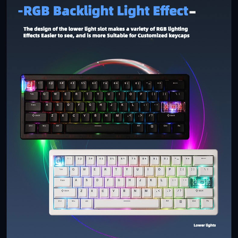 New Arrival!CIDOO QK61 V2 Three-mode Mechanical Keyboard VIA/QMK ...