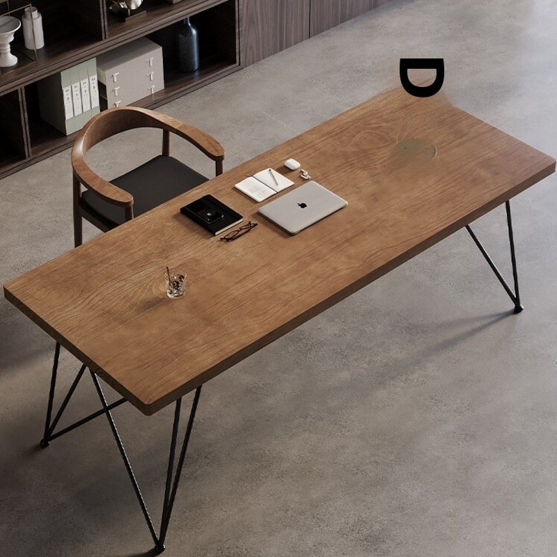 Nordic Solid Wood Computer Table Minimalist Office Table Study Table ...