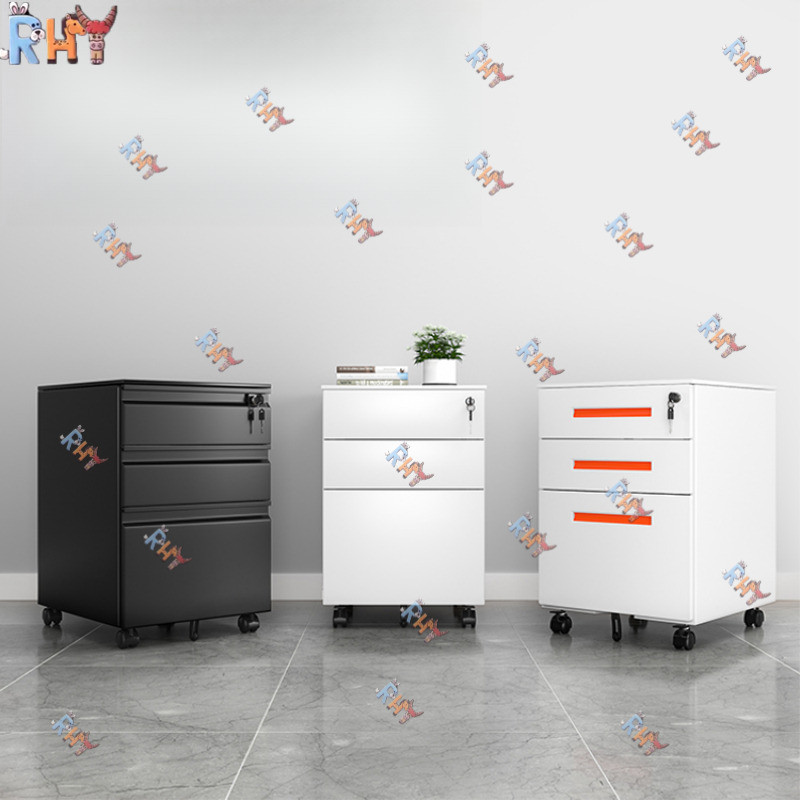 RHY Office Table Metal Drawer Mobile Password Storage Cabinet With Lock ...
