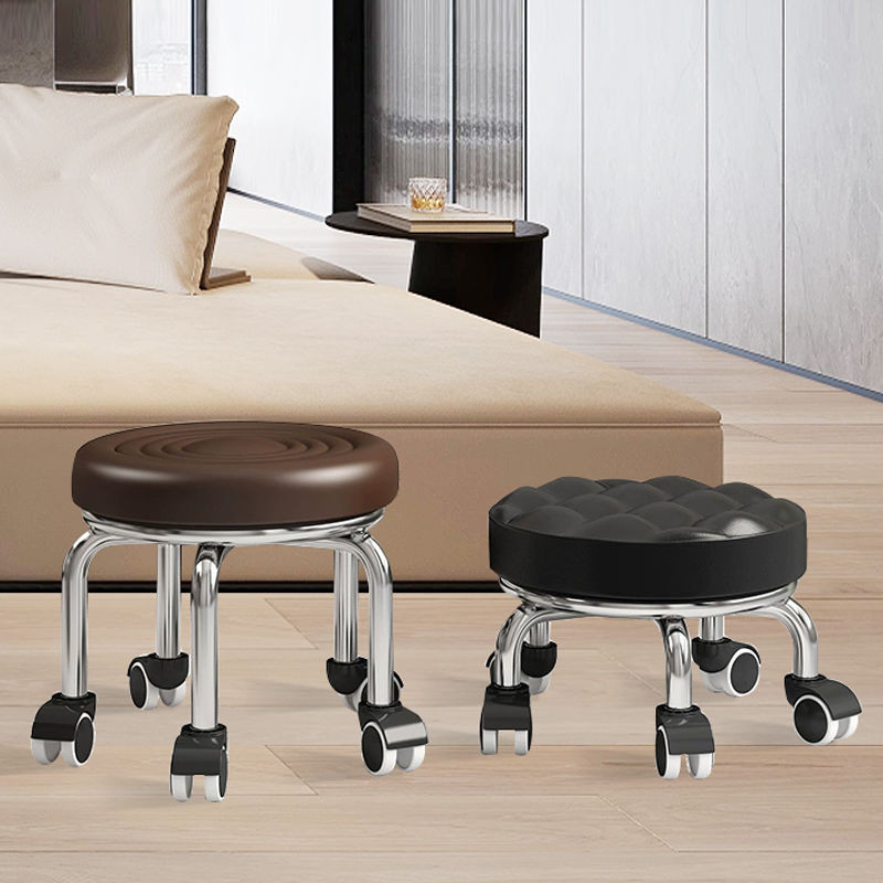 Small Stool Household Pulley Low Stool Round Stool Beautiful Seam ...