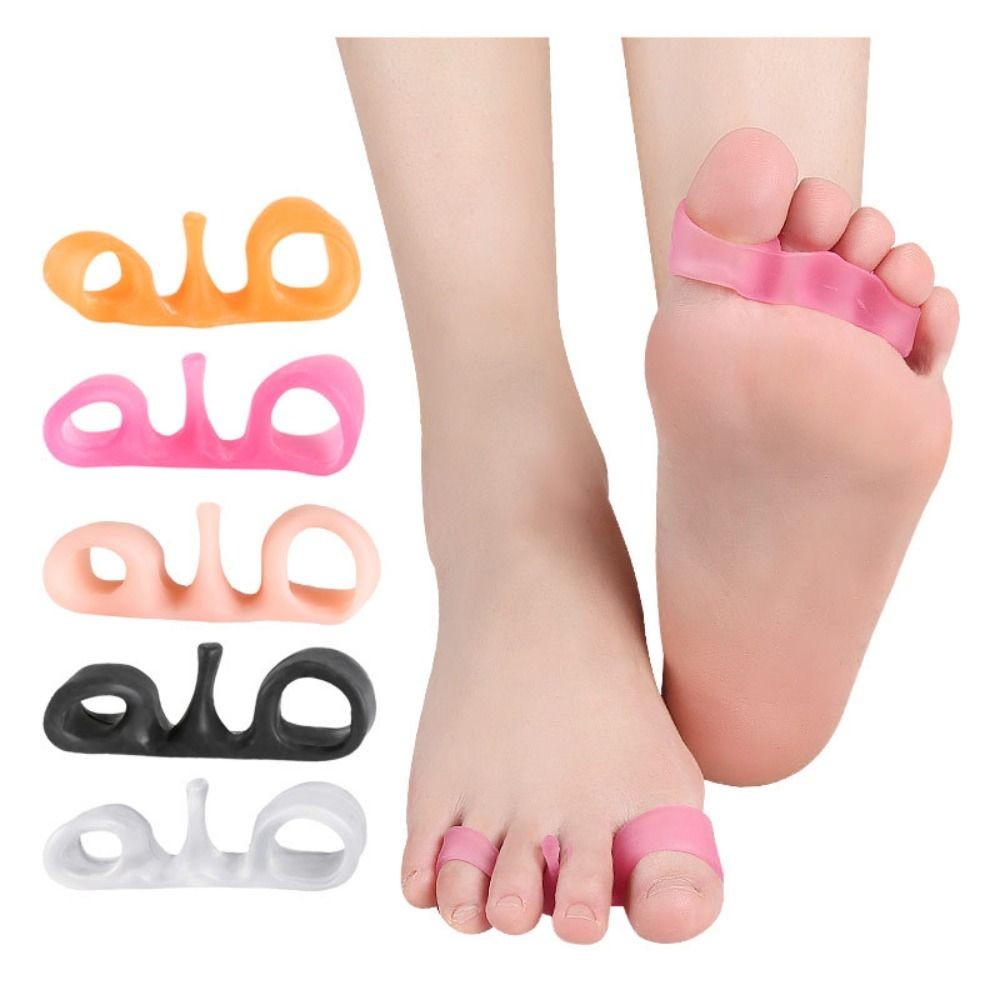 1 Pair of Toe Correctors and Toe Separators Silicone Invisible Posture ...