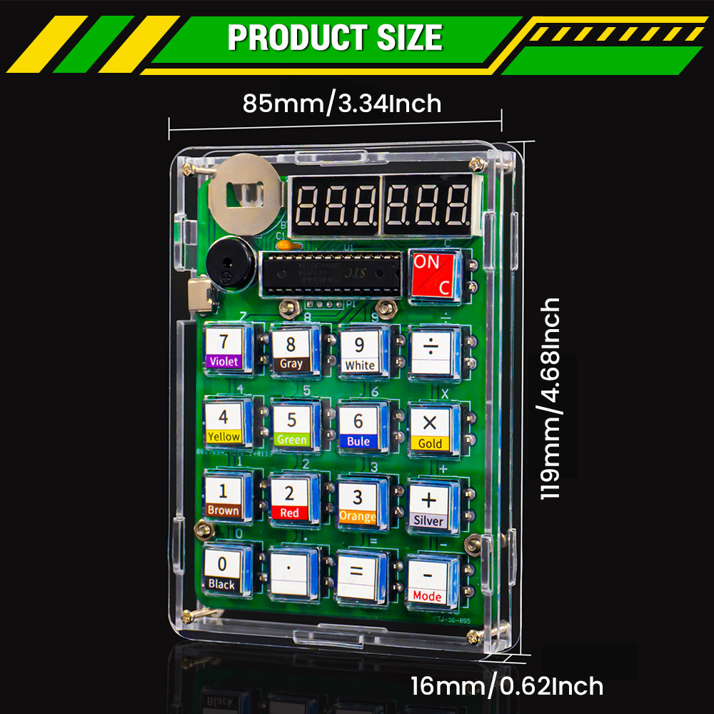 DIY Calculator Electronic Production Kit LED Digital Tube Display with ...