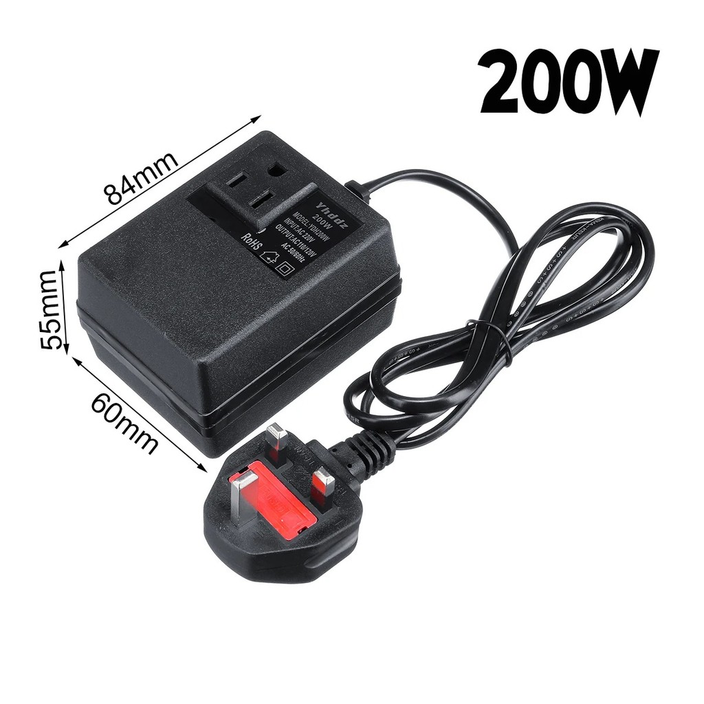 220v to 110v Voltage Converter Max 450W Pure Sine Wave Voltage ...