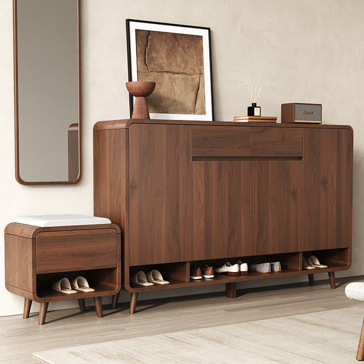 Shoe New Chinese Style Solid Wood For Home Capacity And An Integrated ...