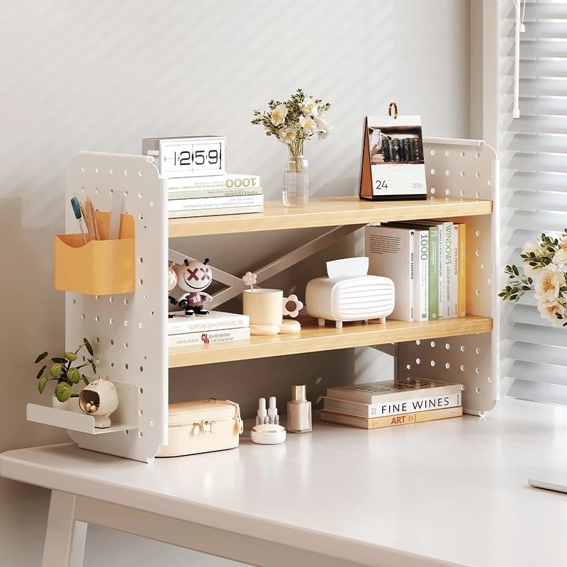 💻🔥Desktop Organiser Shelf Office Table Storage Rack Student Simple ...