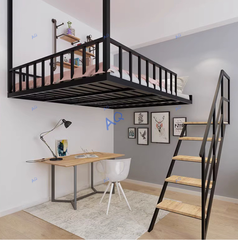 CAQ Loft Provincial Space Elevated Sheet Upper Small Apartment Iron ...