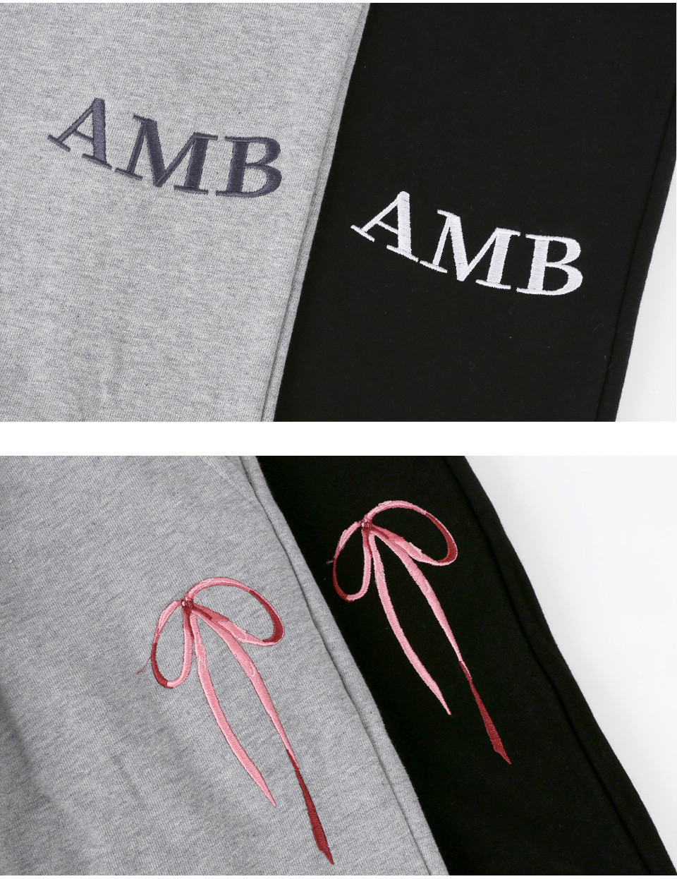 AMBLER Pants With Ribbon One Tuck 2-Way Training Sweat Pants Straight ...