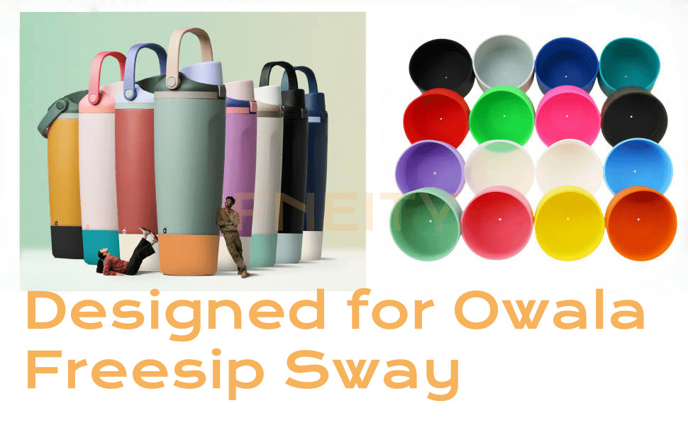 Silicone Bottle Boot for Owala Freesip Sway 30oz 40oz, Anti-Slip ...