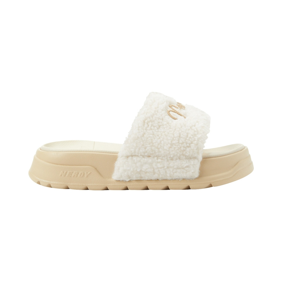 NERDY Lovely Letter Fleece Slide | Shopee Singapore