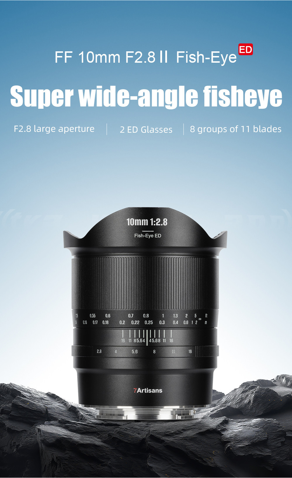7artisans 10mm F2.8 II Full Frame Fisheye Manual focus prime Lens for ...