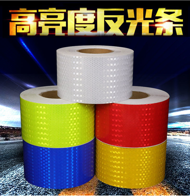 [48H Shipping] 10/15/20CM Wide Solid Color Reflective Sticker Guardrail ...