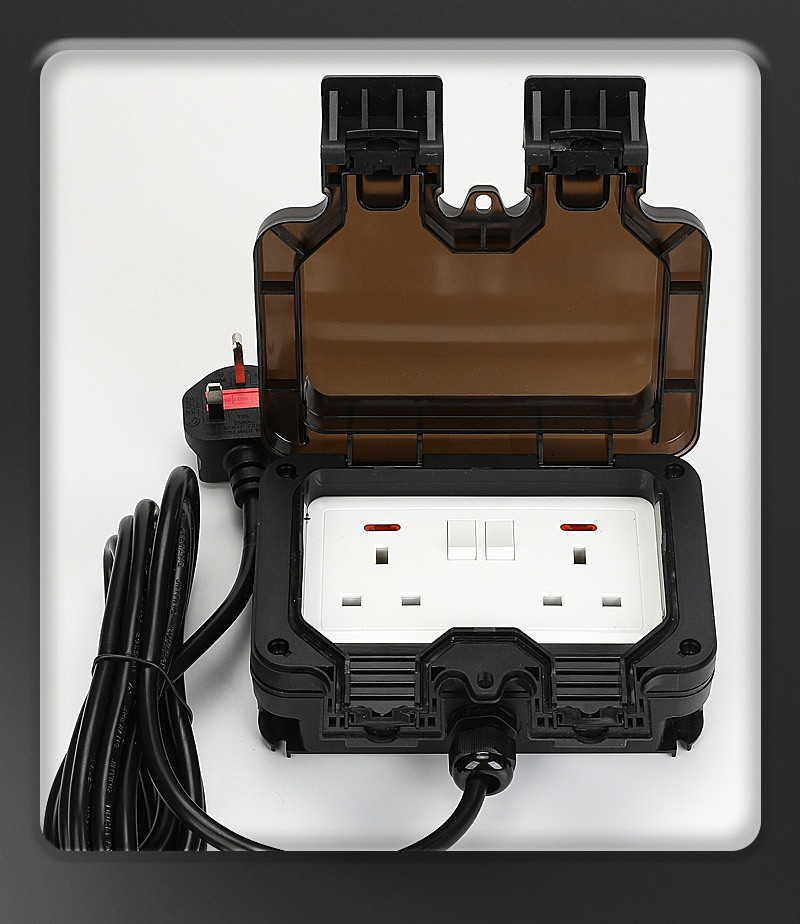 British Standard Wiring Socket IP66 British Style Rainproof Charging ...