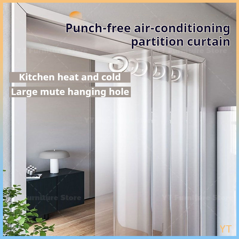 Air Conditioner Kitchen door Room divider Transparent door PVC Roman ...