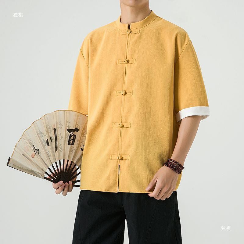 Chinese New Year Men's Cheongsam Hanfu Top CNY Clothes For Men Chinese ...