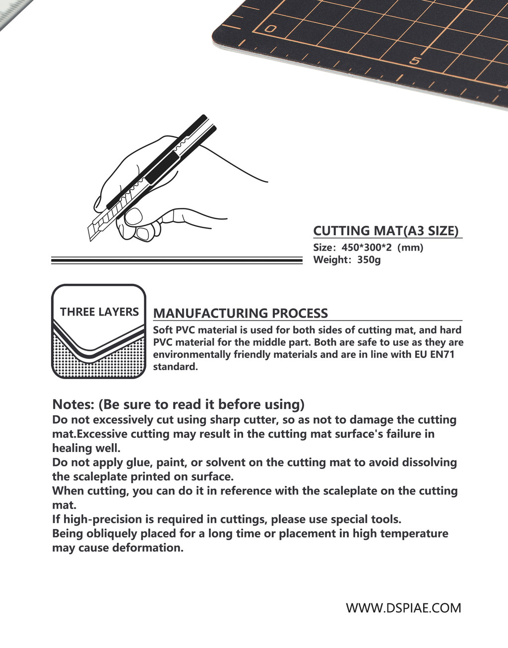 Hobby CUTTING MAT by DSPIAE Double Sided A3 A4 SIZE for Gundam Gunpla ...