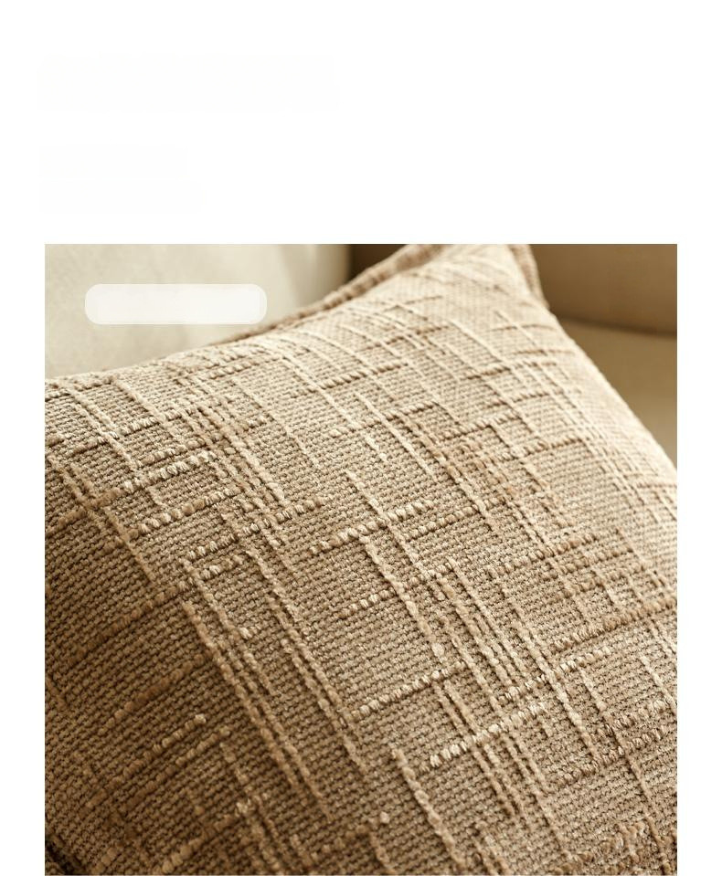 Chenille Pillowcase Bamboo Yarn Texture Throw Pillow Covers Edge ...