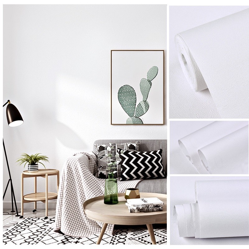 3m/5m/10m Morandi Color Wallpaper Self-adhesive PVC Waterproof Wall ...