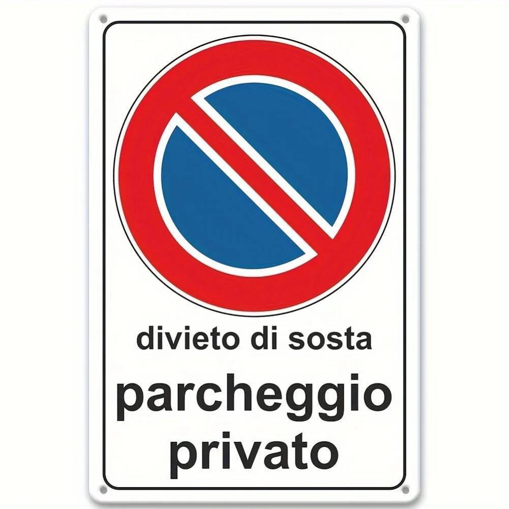 Private Parking Prohibition Sign - Heavy-Duty Metal No Trespassing ...
