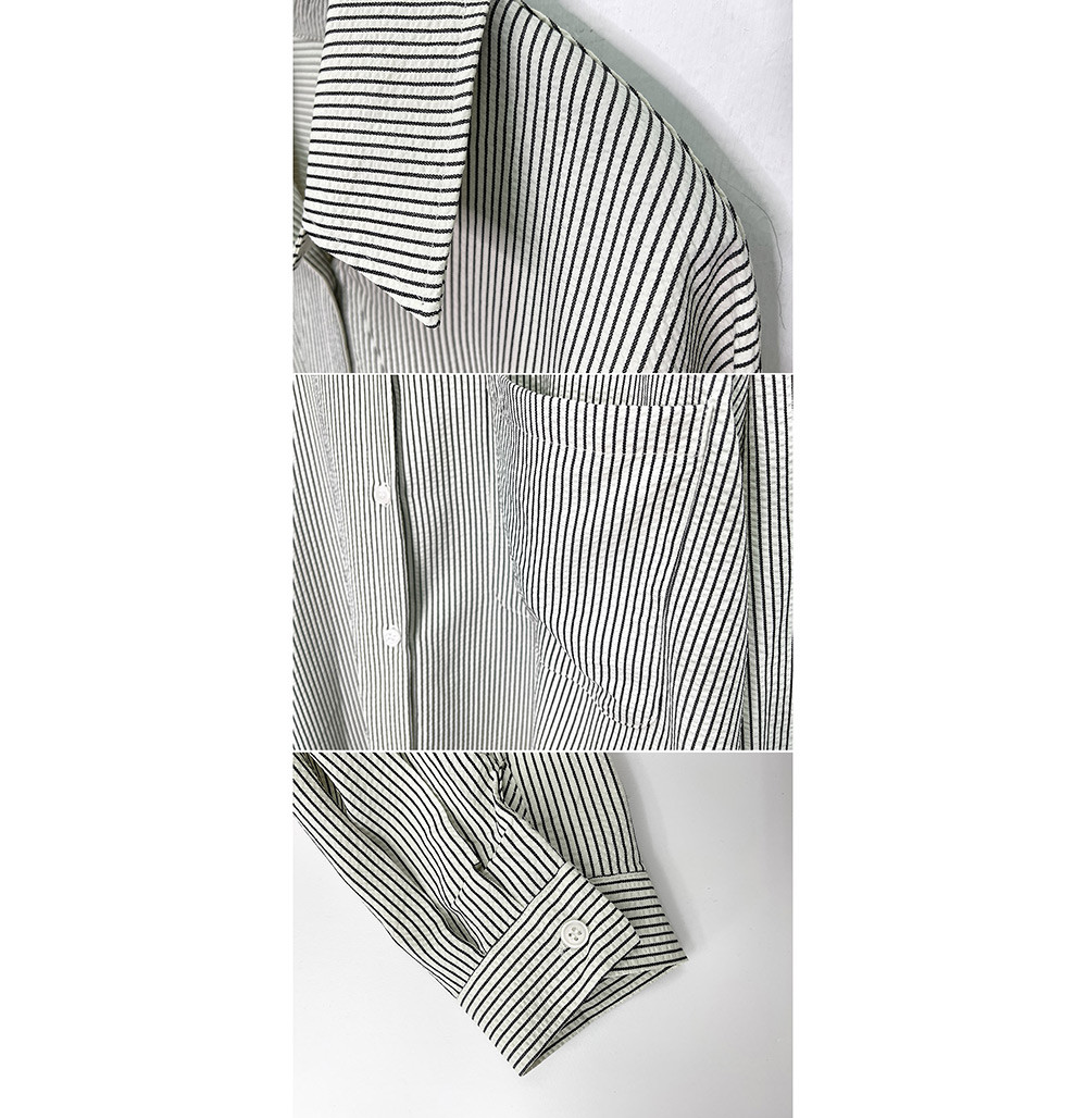 LULUS/Seersucker Fine Straight Grain Shirt 2 Colors [A01250185] 250402 ...